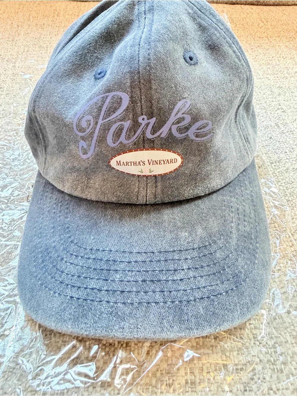 Parke x Martha's Vineyard Baseball Cap washed navy limited edition NIB